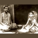 Sri Sri Vishwesha Theertha Swamiji with his spiritual guru Sri Sr Vidyamanya Theertha