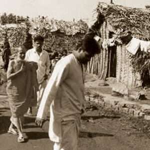 Sri Swamji, visiting the unreached areas of the Village