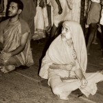 Sri Swamiji, winding his Japa with prayer of Udupi Sri Krishna