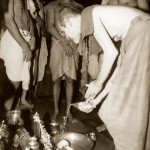 Offering Arghya to lord Udupi Sri Krishna