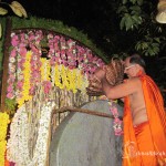 Covering the Mahaganapathi statue with Appam Covering the Mahaganapathi statue with Appam