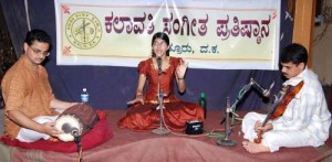 Shreya Kolathaya on a concert