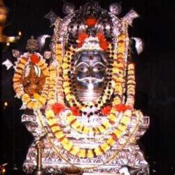 Sharabeshwara - Sharabeshwara in the daily nithya silver kavacha (Mask)